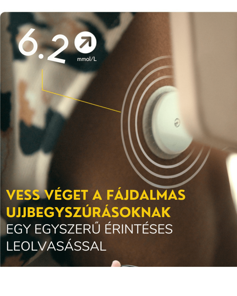 Abott Freestyle Libre 1 vércukormérő szenzor 14 nap folyamatos méréssel - GluX