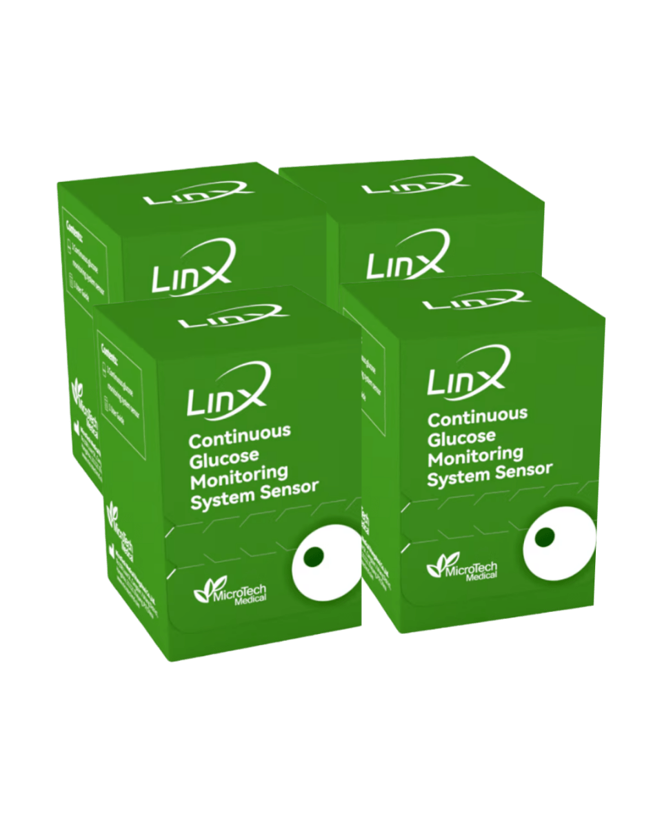 GluX glükóz monitorozó CGM szenzor 2 hónapos csomag (4db) - GluX