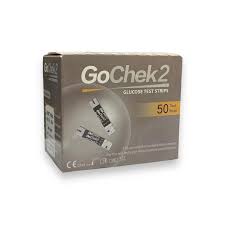 Microtech Medical GoChek 2 blood glucose test strips for the GoChek 2 meter, pack of 50